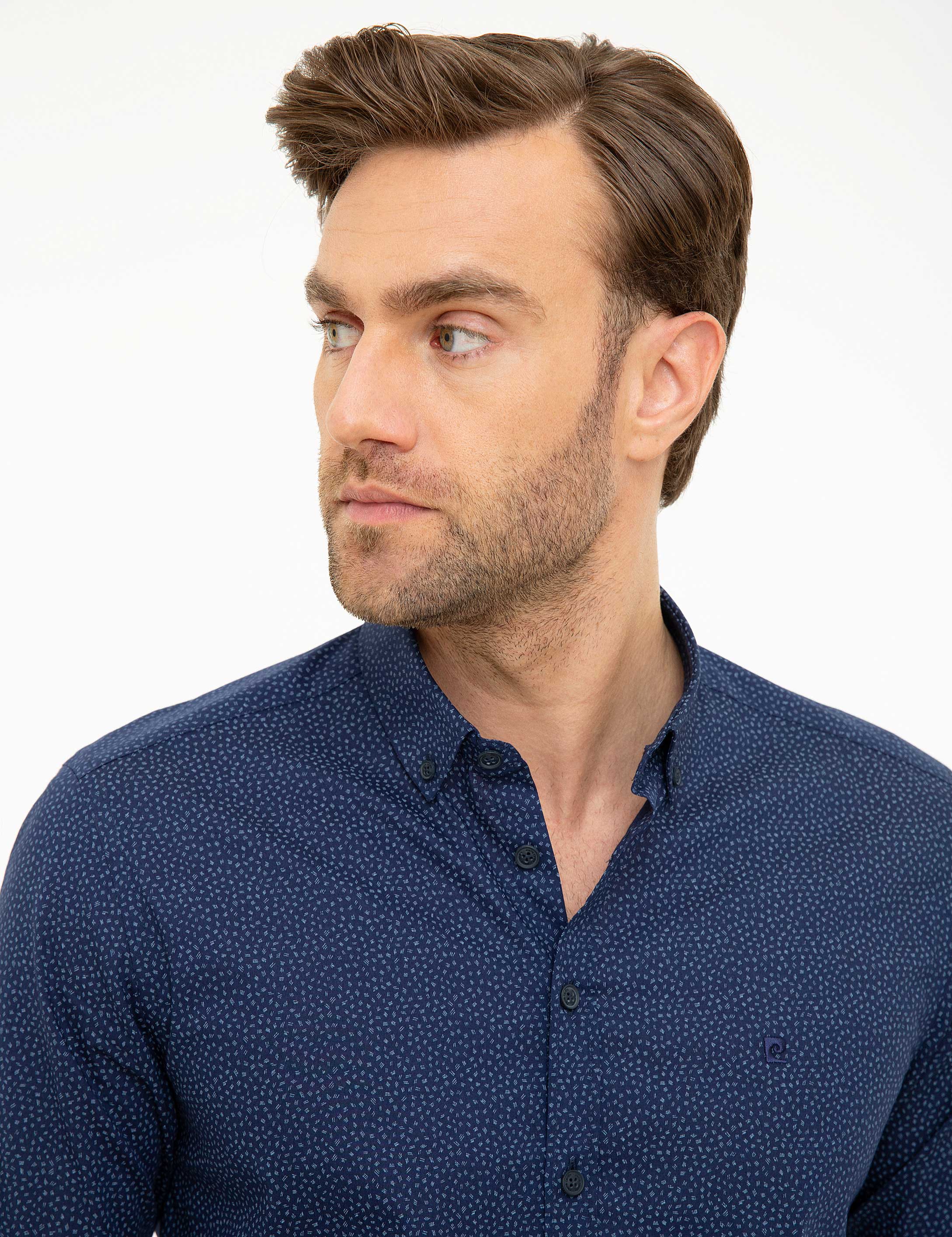 Lacivert Slim Fit Gömlek