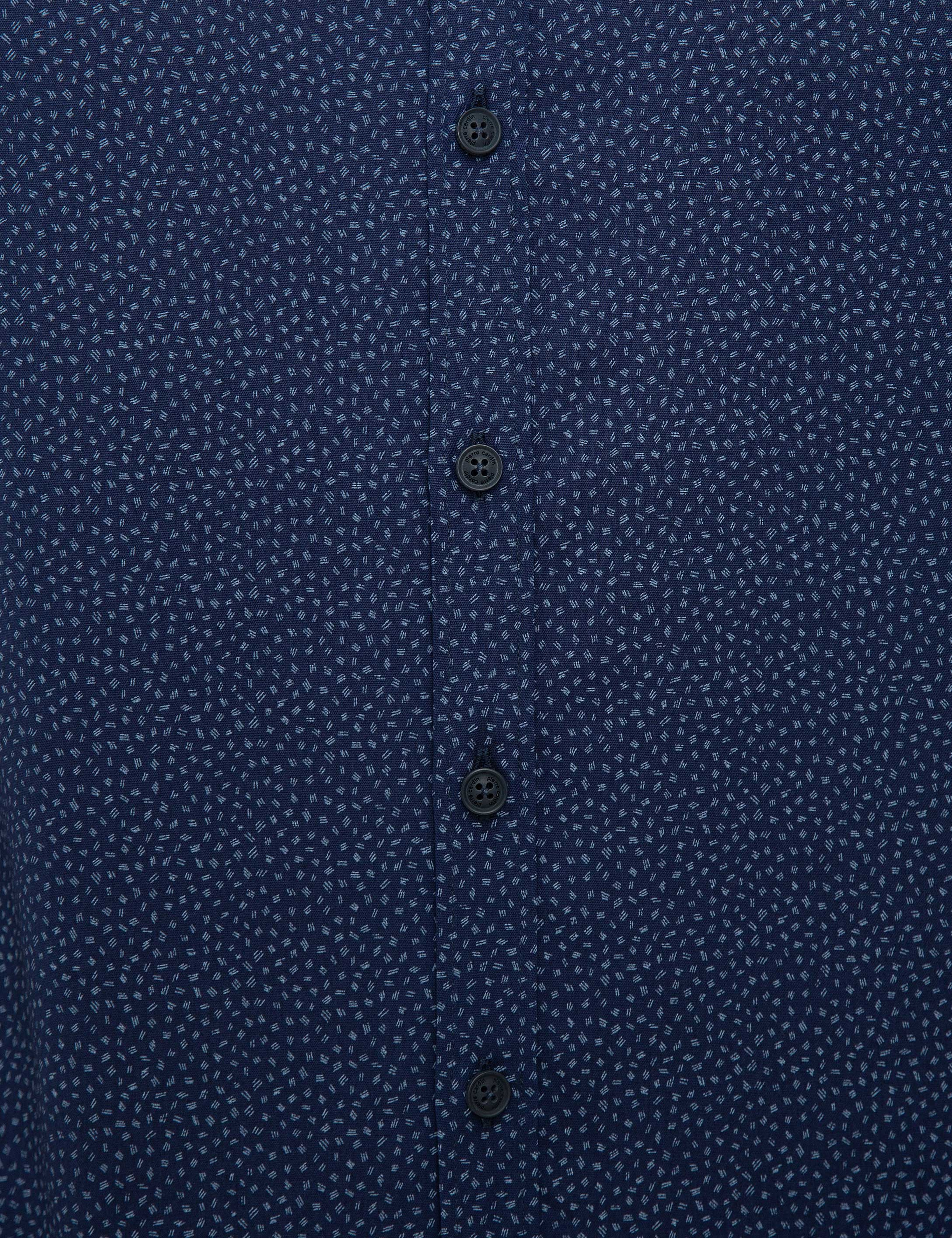 Lacivert Slim Fit Gömlek - Image 6
