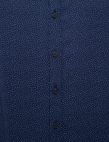 Lacivert Slim Fit Uzun Kollu Gömlek - 50209527010