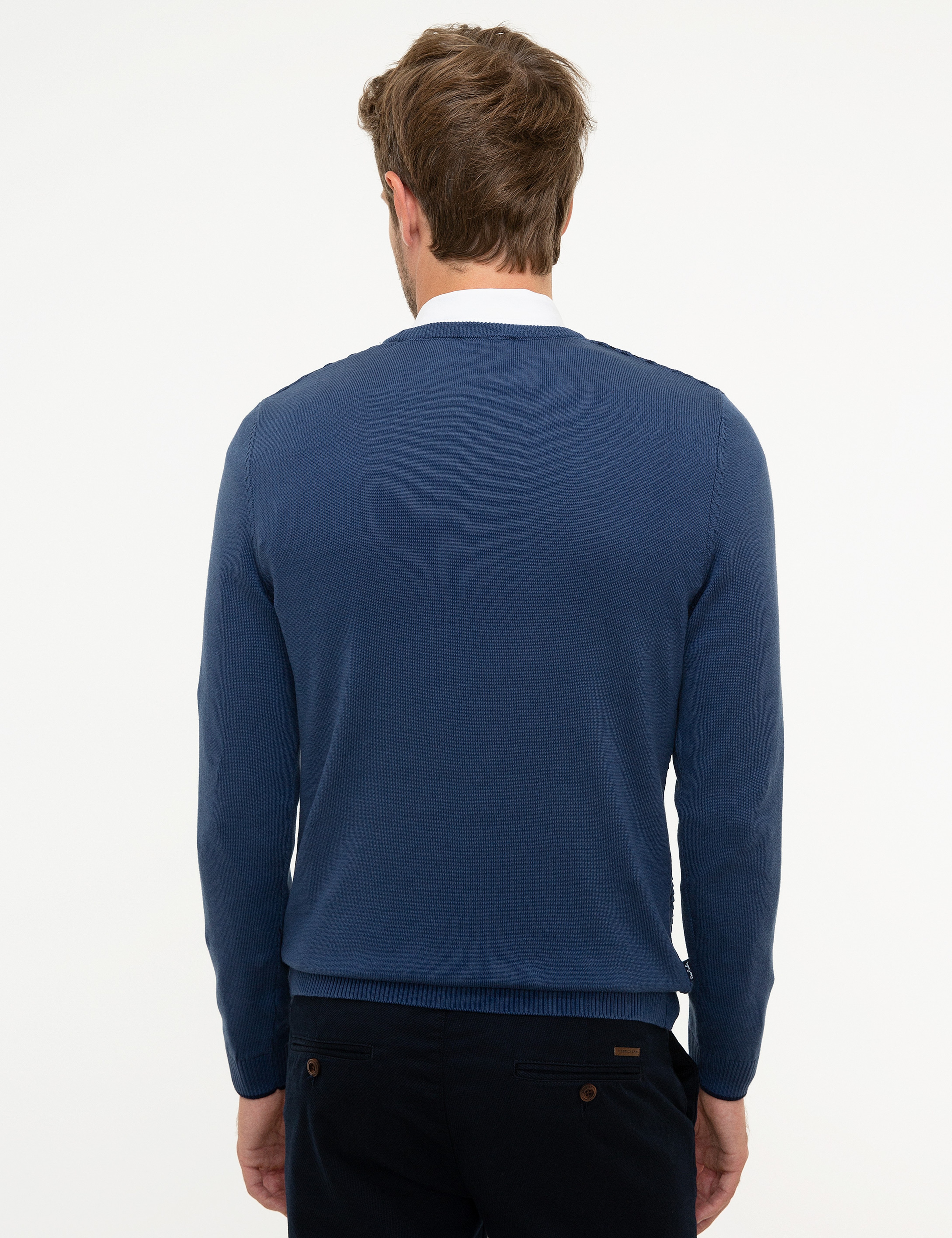İndigo Slim Fit Kazak - Image 4