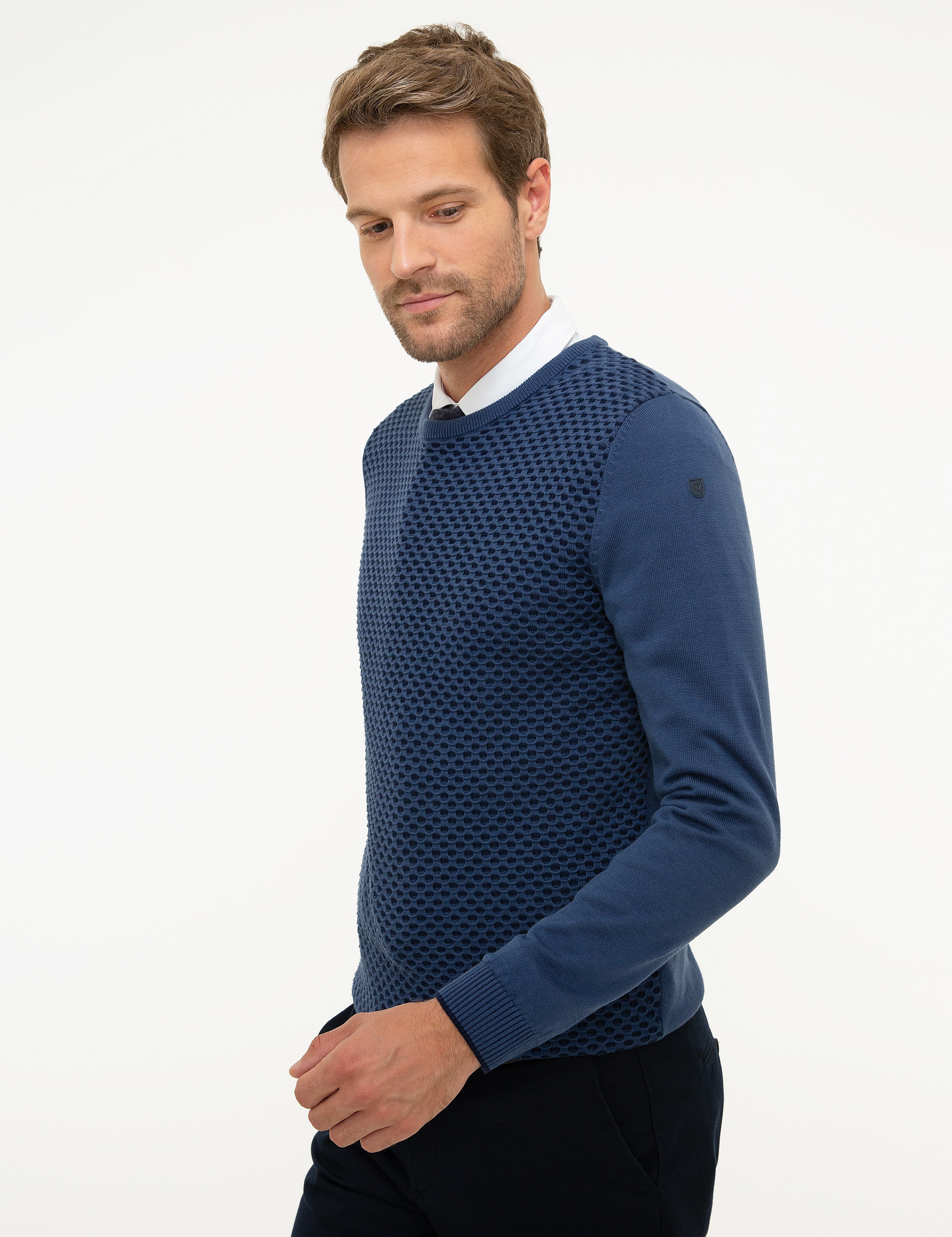 İndigo Slim Fit Kazak - Image 3