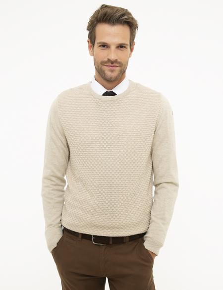 Kum Melanj Slim Fit Triko Kazak - 50209921106