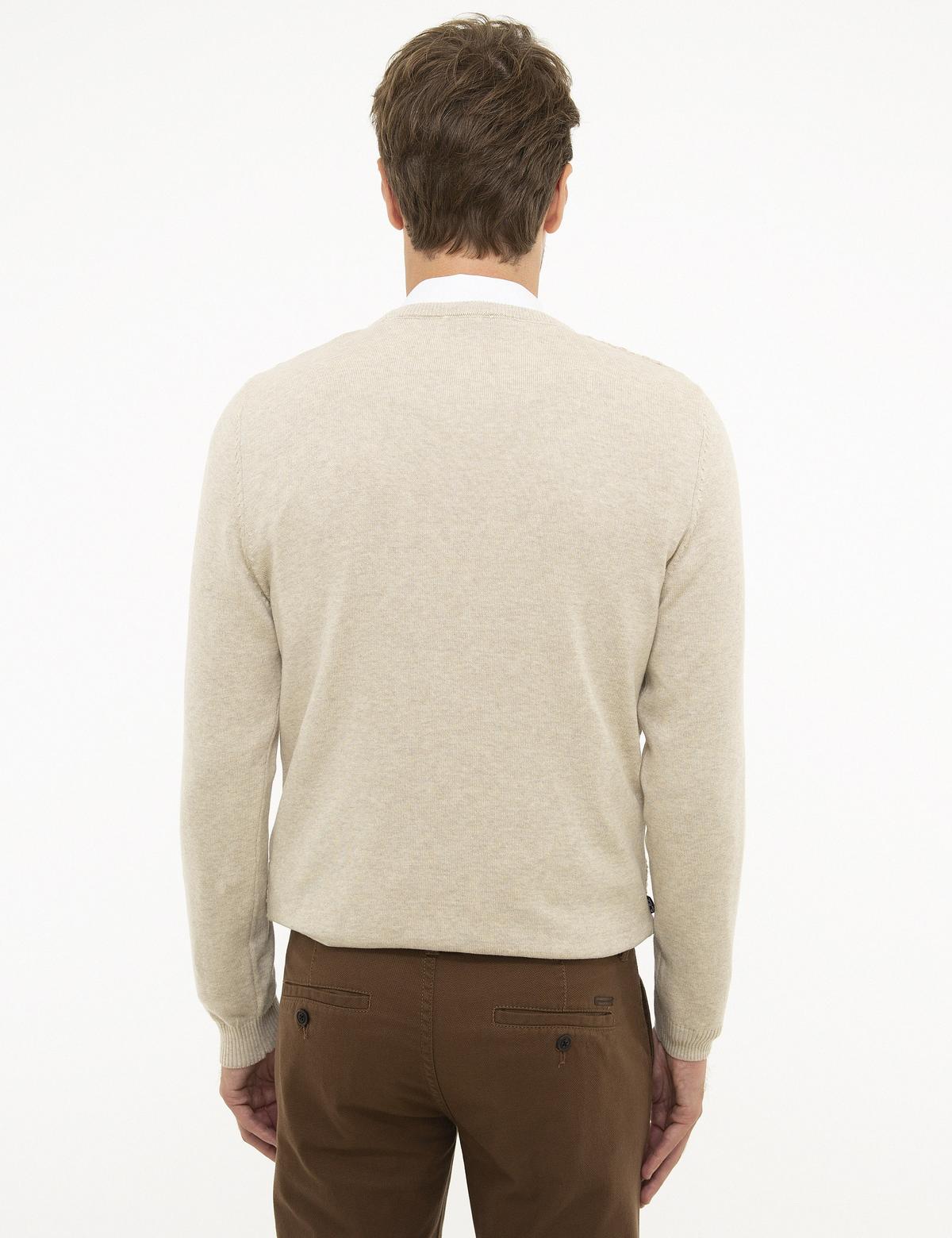 Kum Melanj Slim Fit Triko Kazak - 50209921106