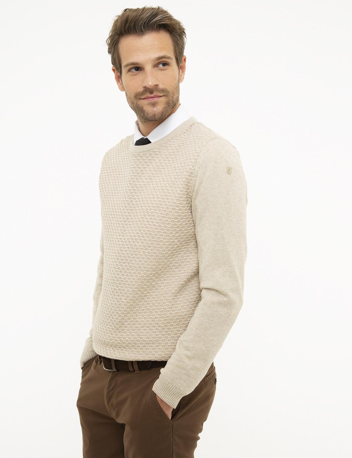 Kum Melanj Slim Fit Triko Kazak - 50209921106