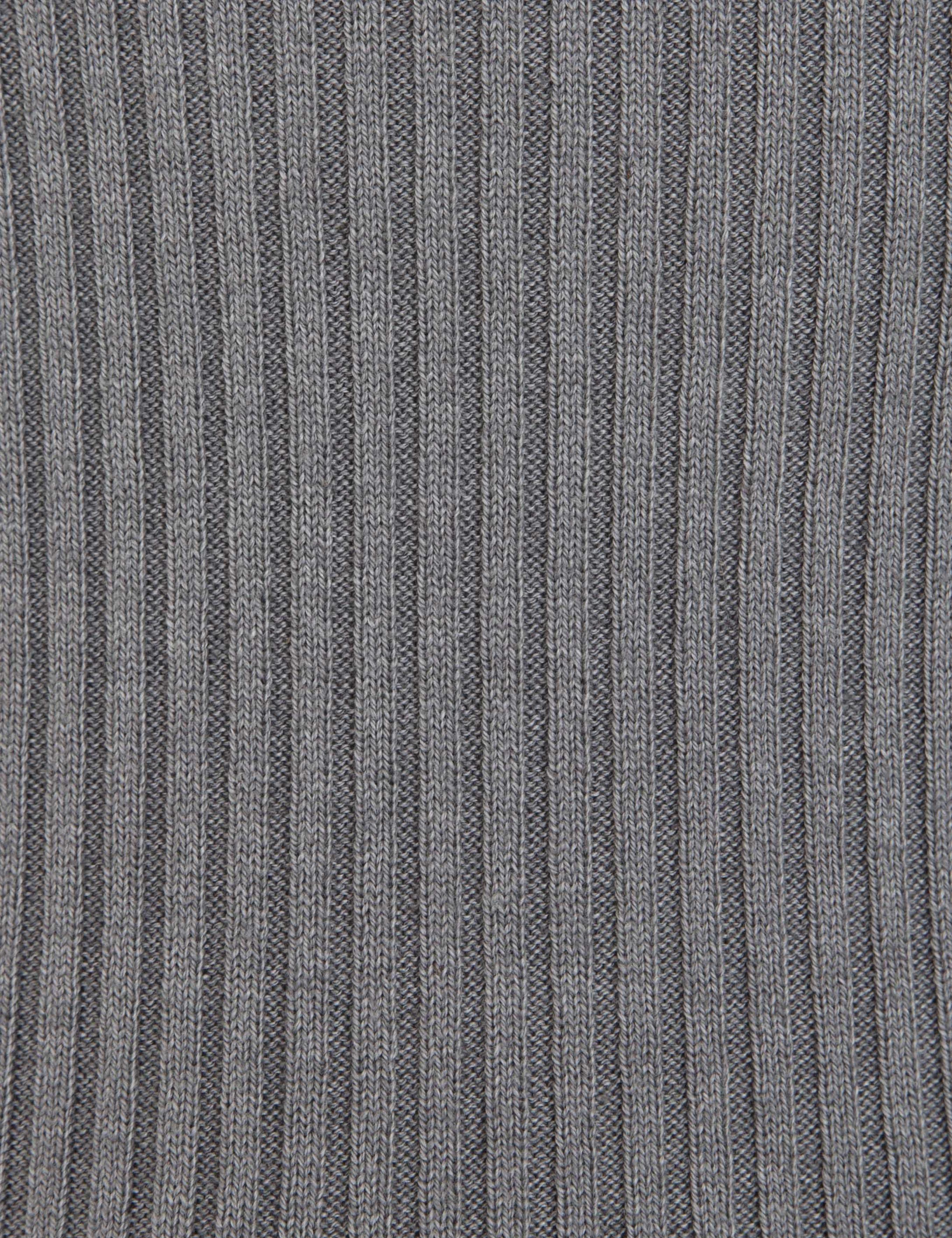 Açık Gri Slim Fit Bisiklet Yaka Kazak