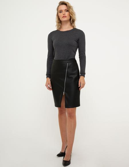 Gri Slim Fit Kazak - 50210411015