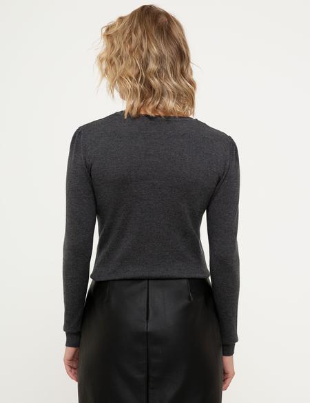 Gri Slim Fit Kazak - 50210411015