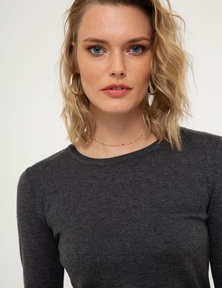 Gri Slim Fit Kazak - 50210411015