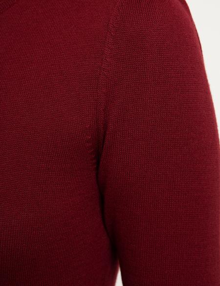 Bordo Slim Fit Kazak - 50210411010