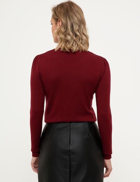 Bordo Slim Fit Kazak - 50210411010