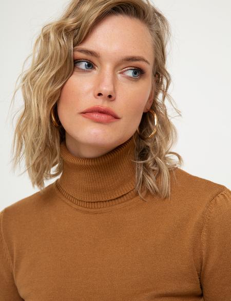 Kahverengi Triko Kazak - 50210416009