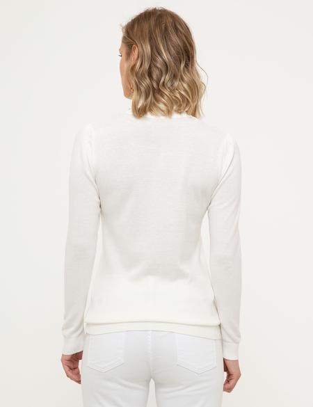 Ekru Slim Fit Kazak - 50210416029