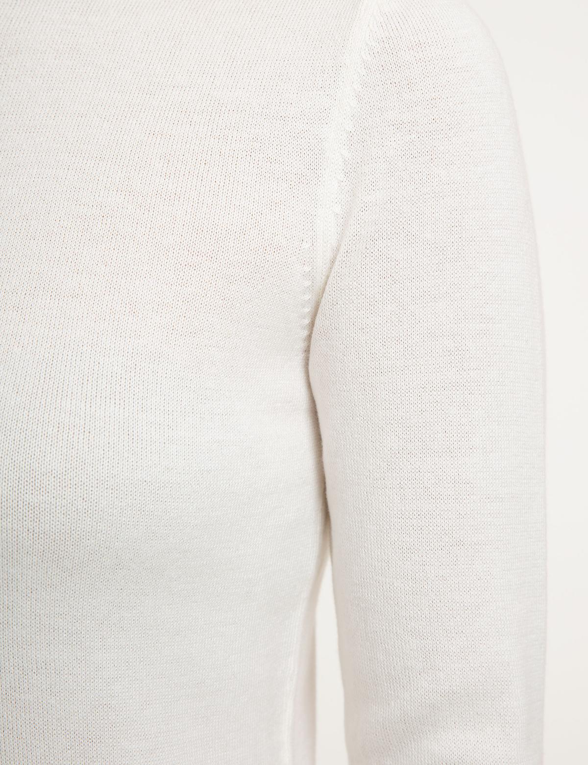 Ekru Slim Fit Kazak - 50210416029