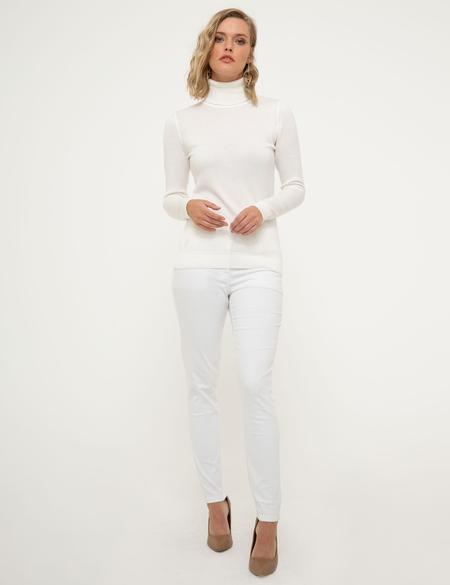 Ekru Slim Fit Kazak - 50210416029