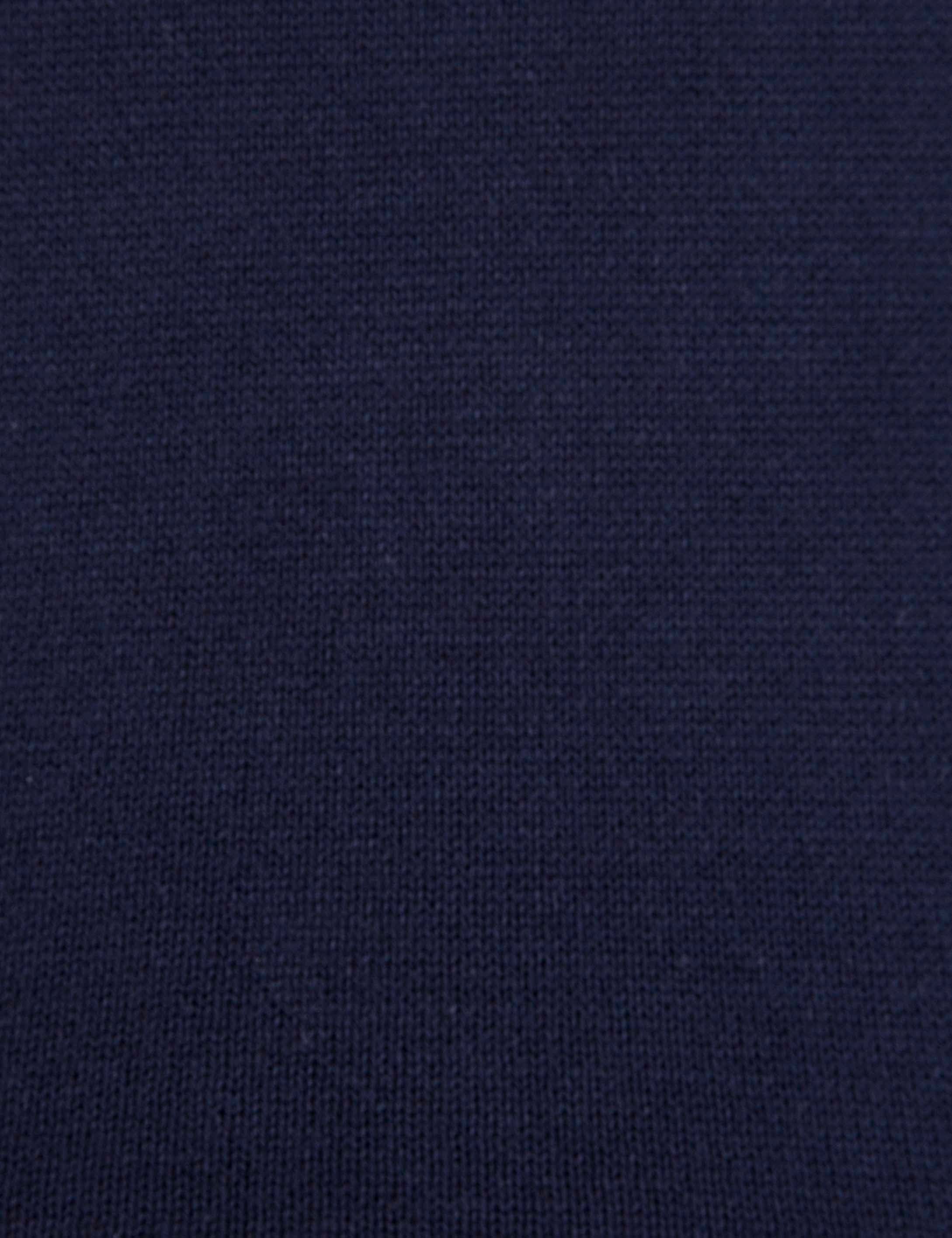 Lacivert Slim Fit V Yaka Kazak - Image 6