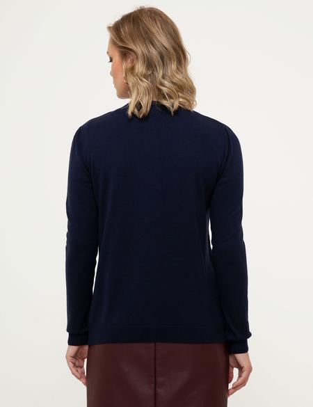 Lacivert Slim Fit Triko Hırka - 50210427016