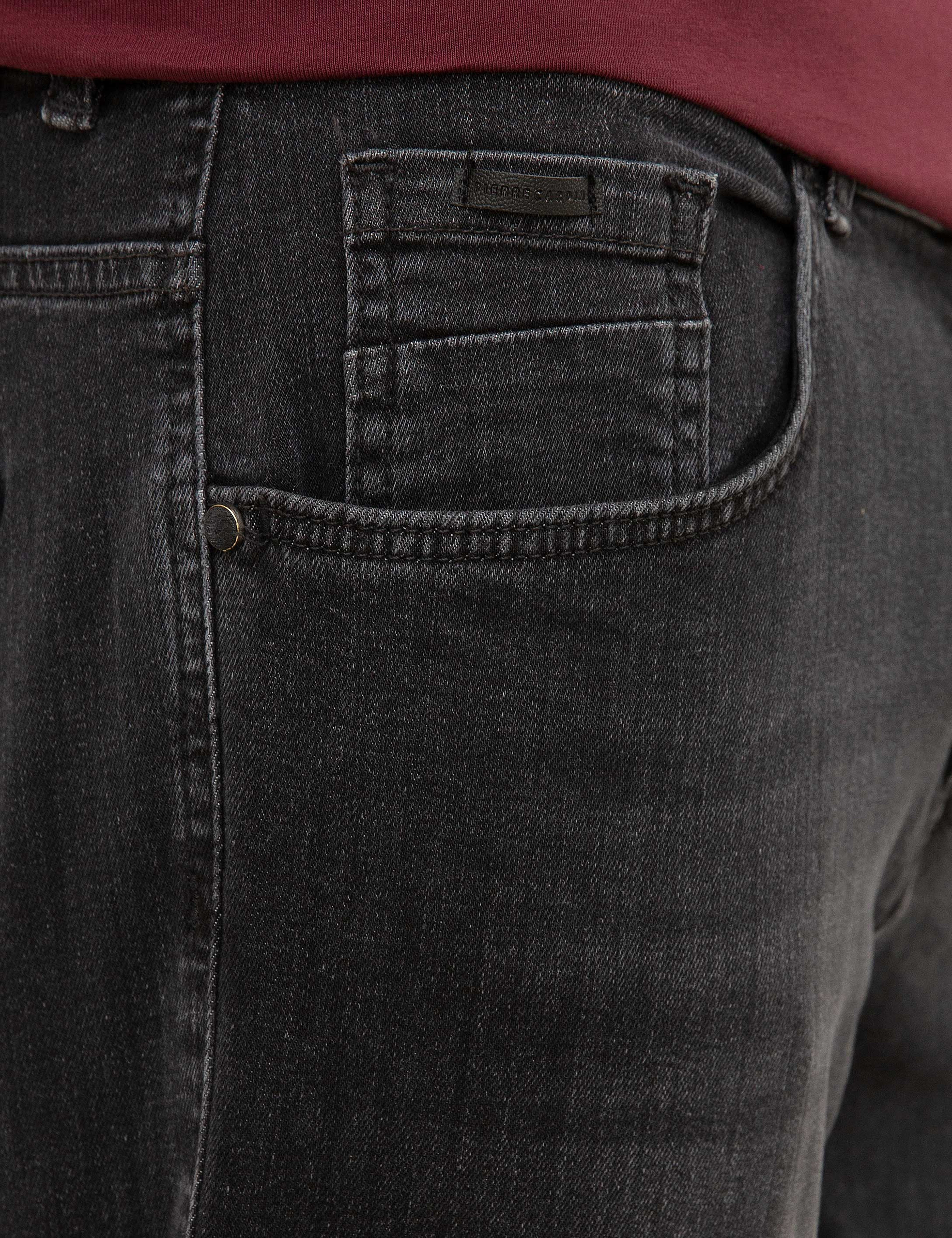 Antrasit Straight Fit Denim Pantolon