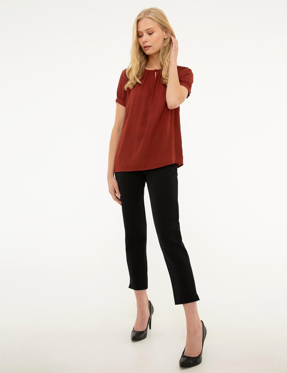 Bordo Regular Fit Bluz - 50209172004