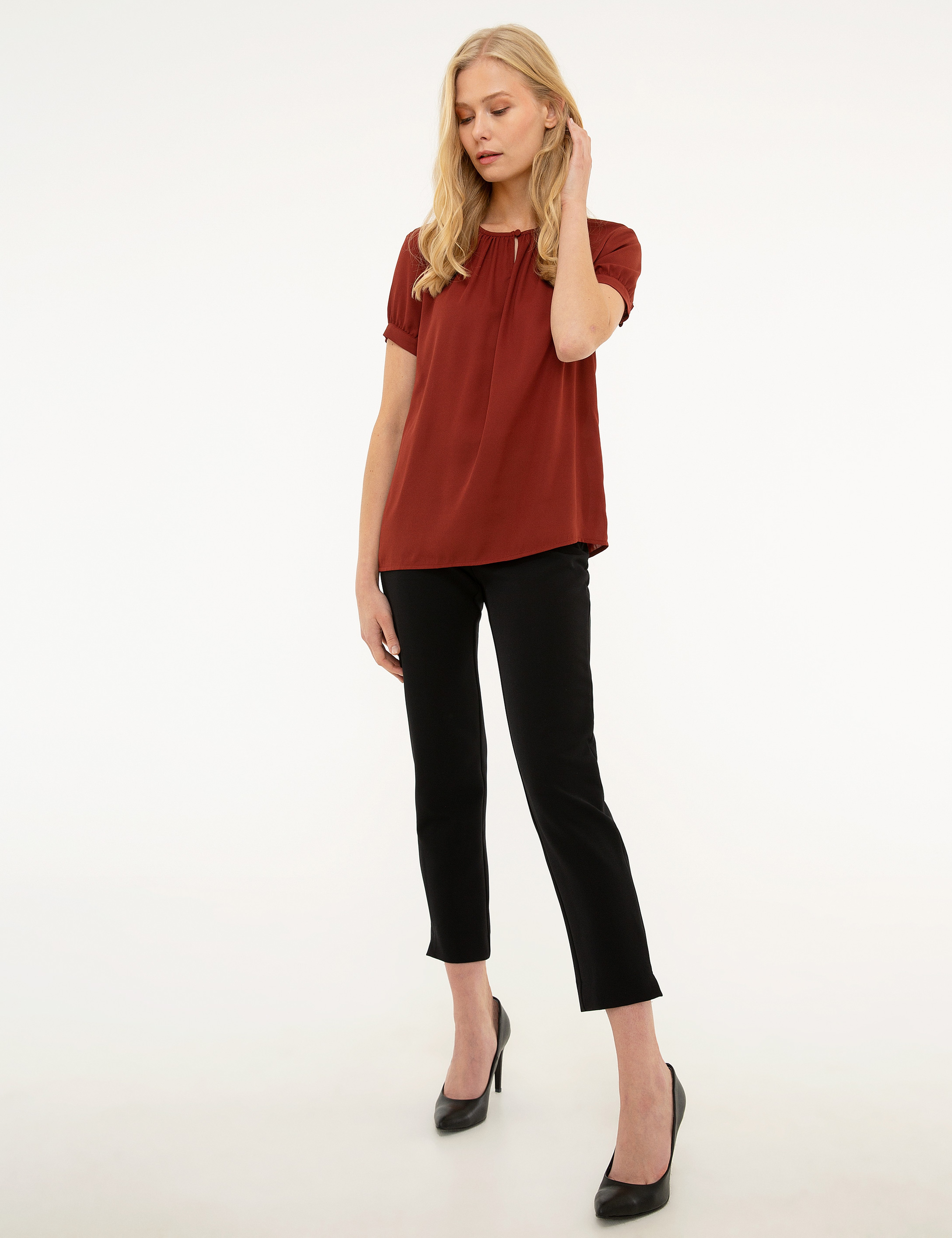 Bordo Regular Fit Bluz