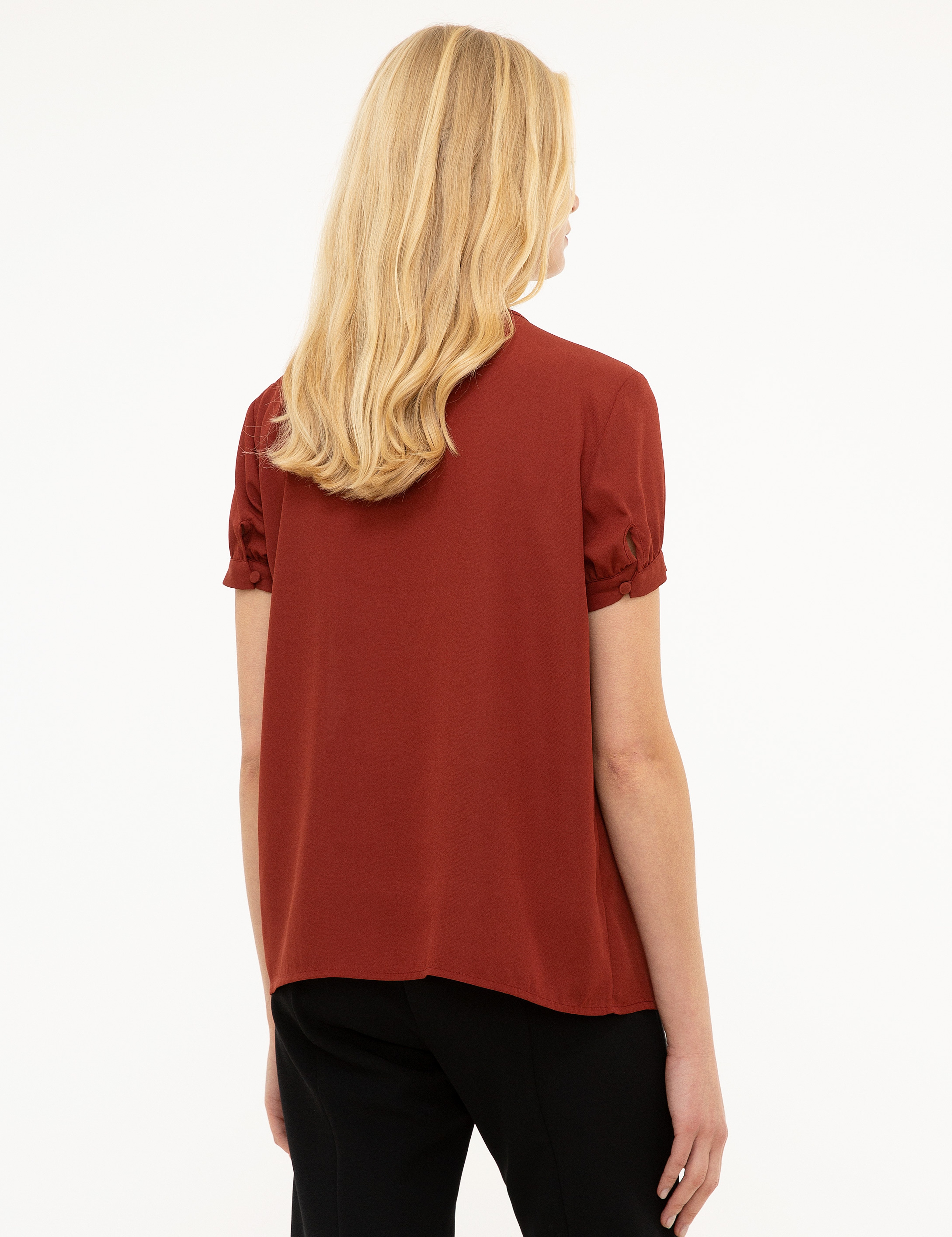 Bordo Regular Fit Bluz - Image 3