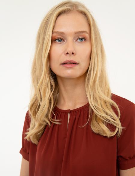 Bordo Regular Fit Bluz - 50209172004