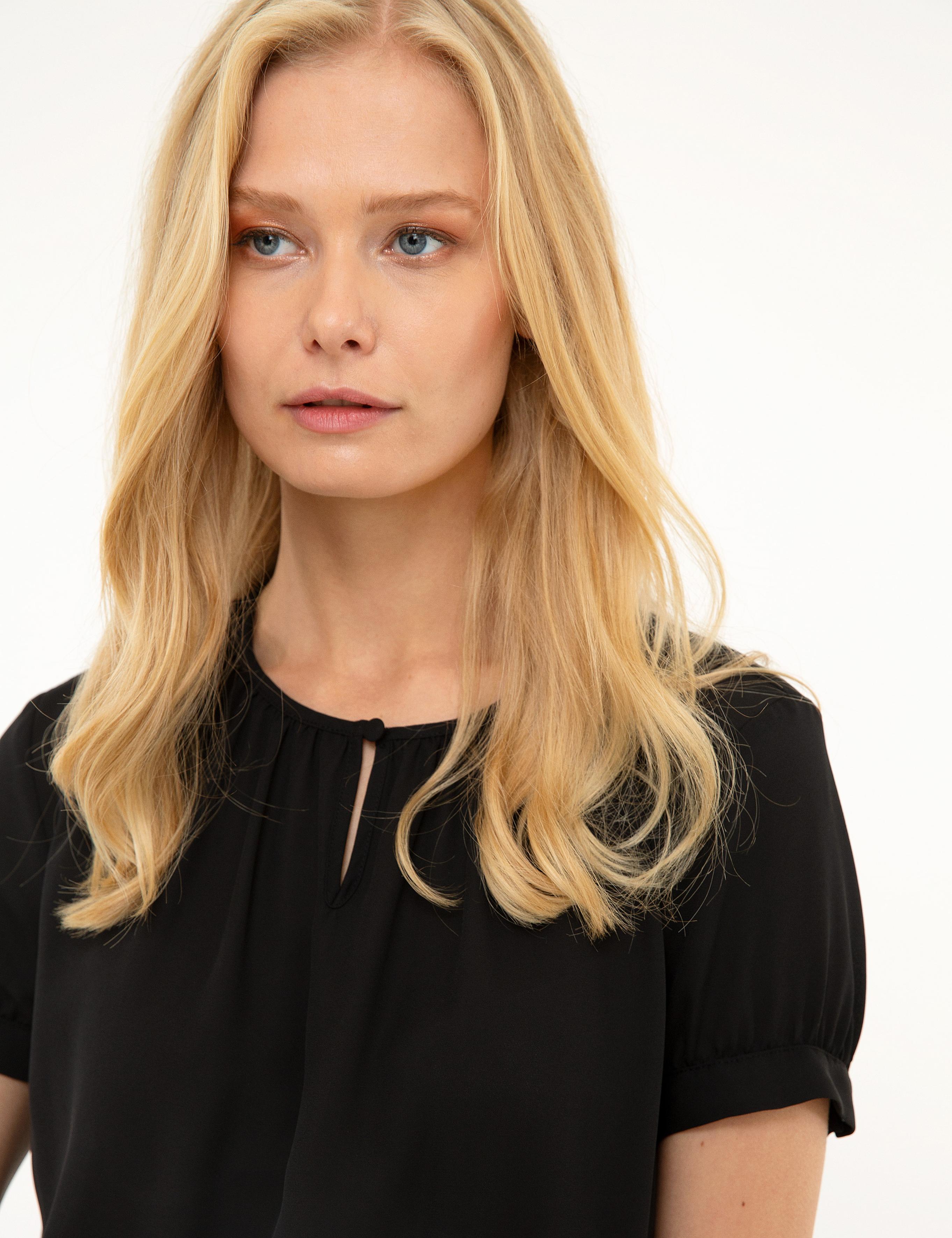 Siyah Regular Fit Bluz