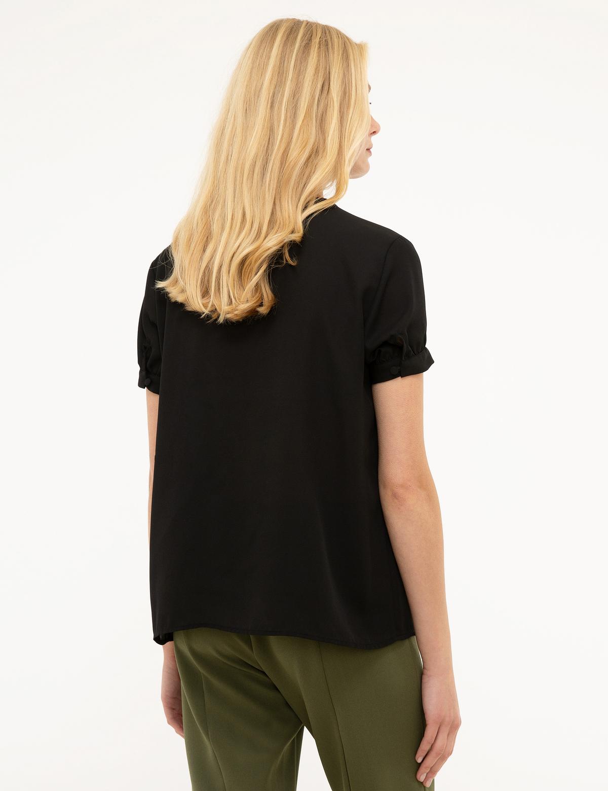 Siyah Regular Fit Bluz - 50209172044