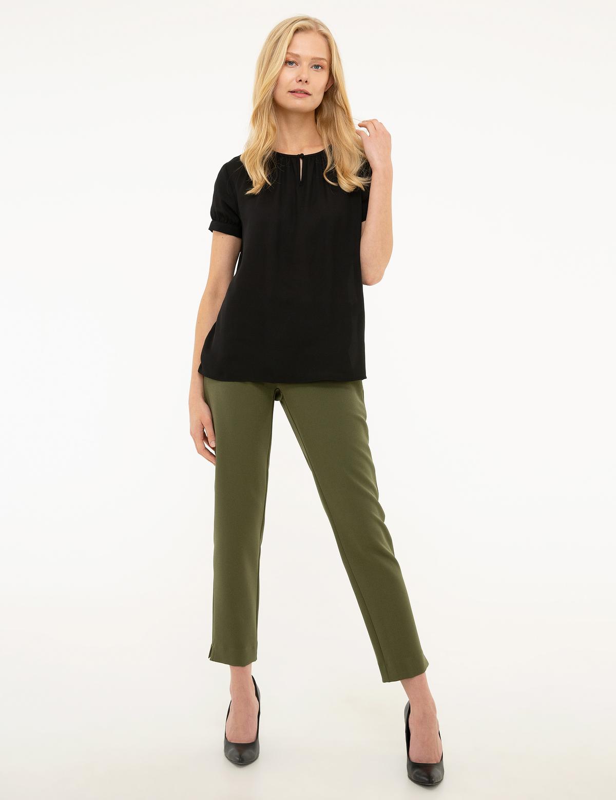 Siyah Regular Fit Bluz - 50209172044