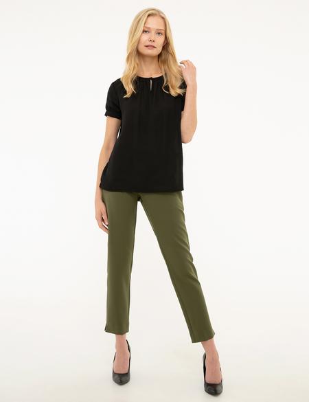 Siyah Regular Fit Bluz - 50209172044