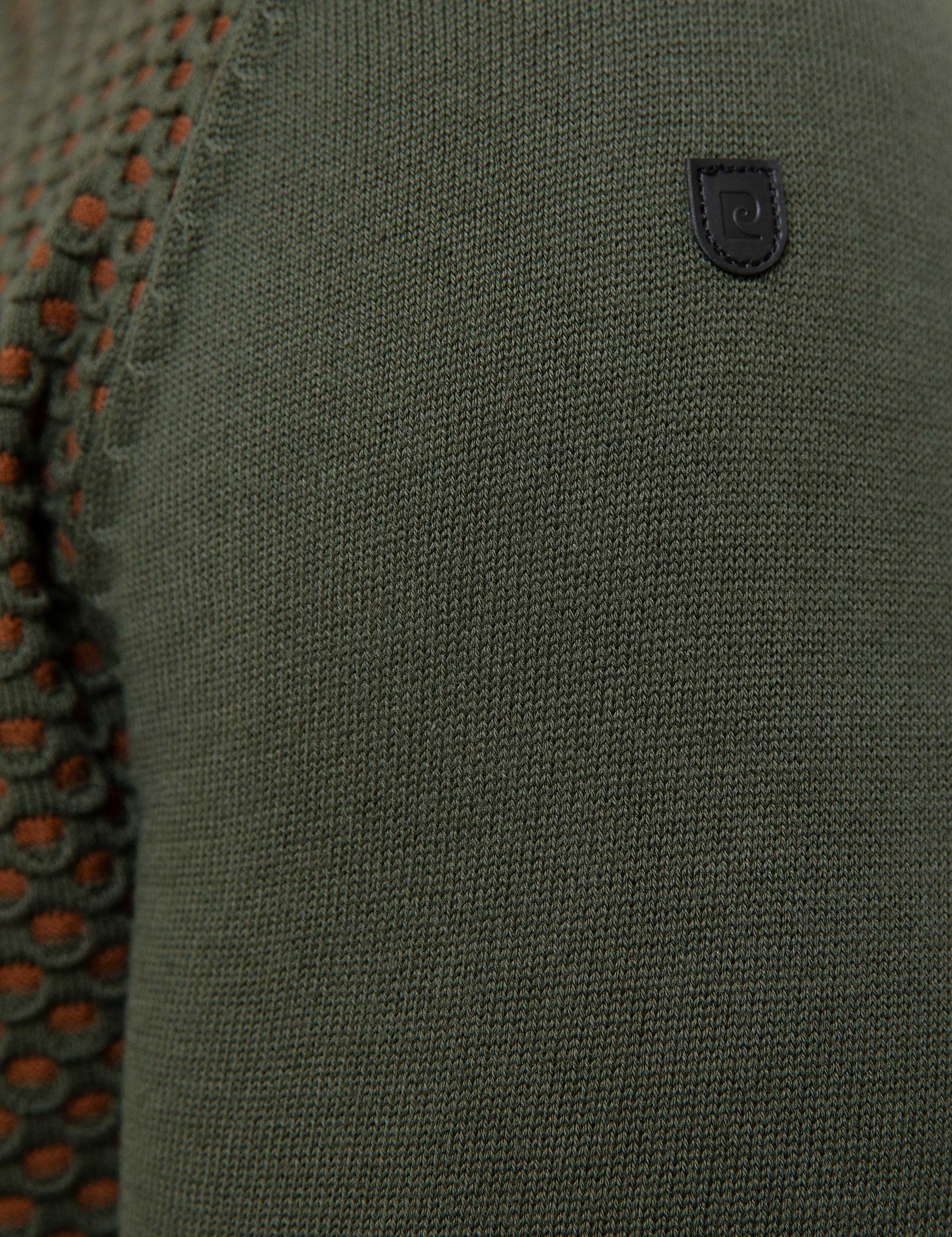 Haki Slim Fit Kazak - Image 5
