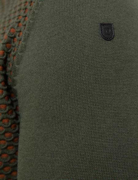 Haki Slim Fit Triko Kazak - 50209921086