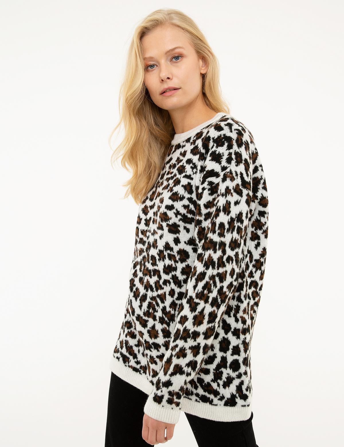 Beyaz Triko Kazak - 50214263008