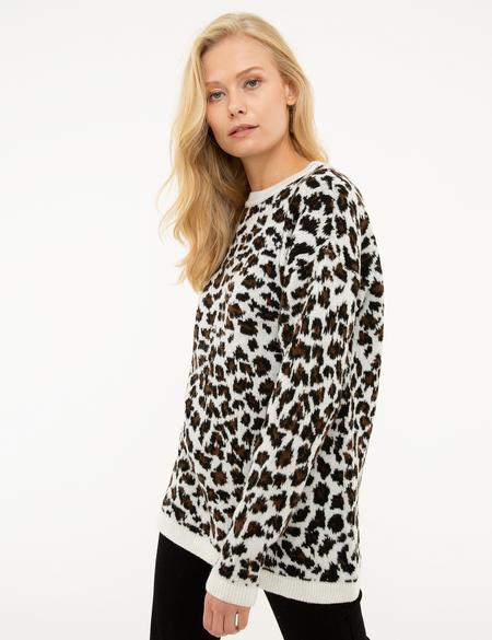 Beyaz Triko Kazak - 50214263008