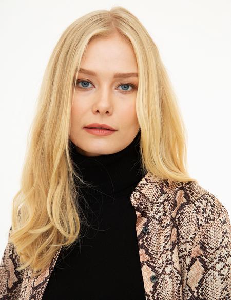 Camel Desenli Uzun Kollu Gömlek - 50209157035