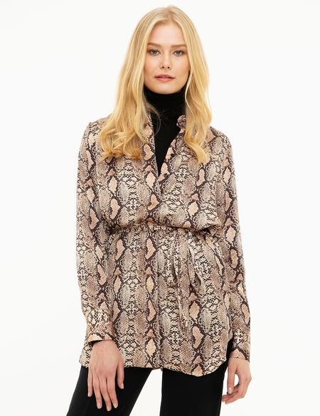 Camel Desenli Uzun Kollu Gömlek - 50209157035