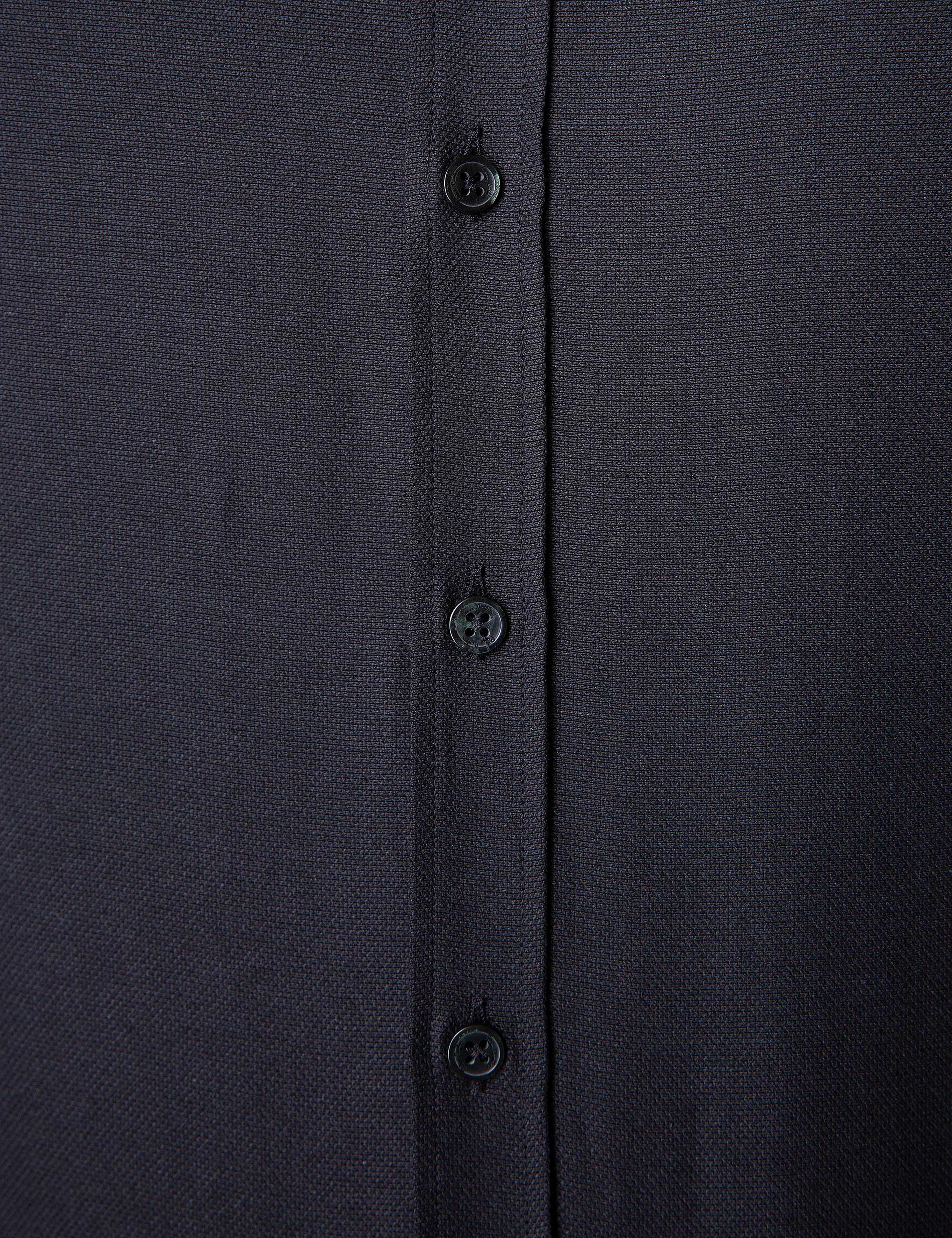 Siyah Slim Fit Oxford Gömlek