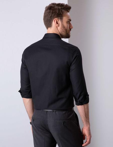 Siyah Slim Fit Oxford Gömlek - 50210019050