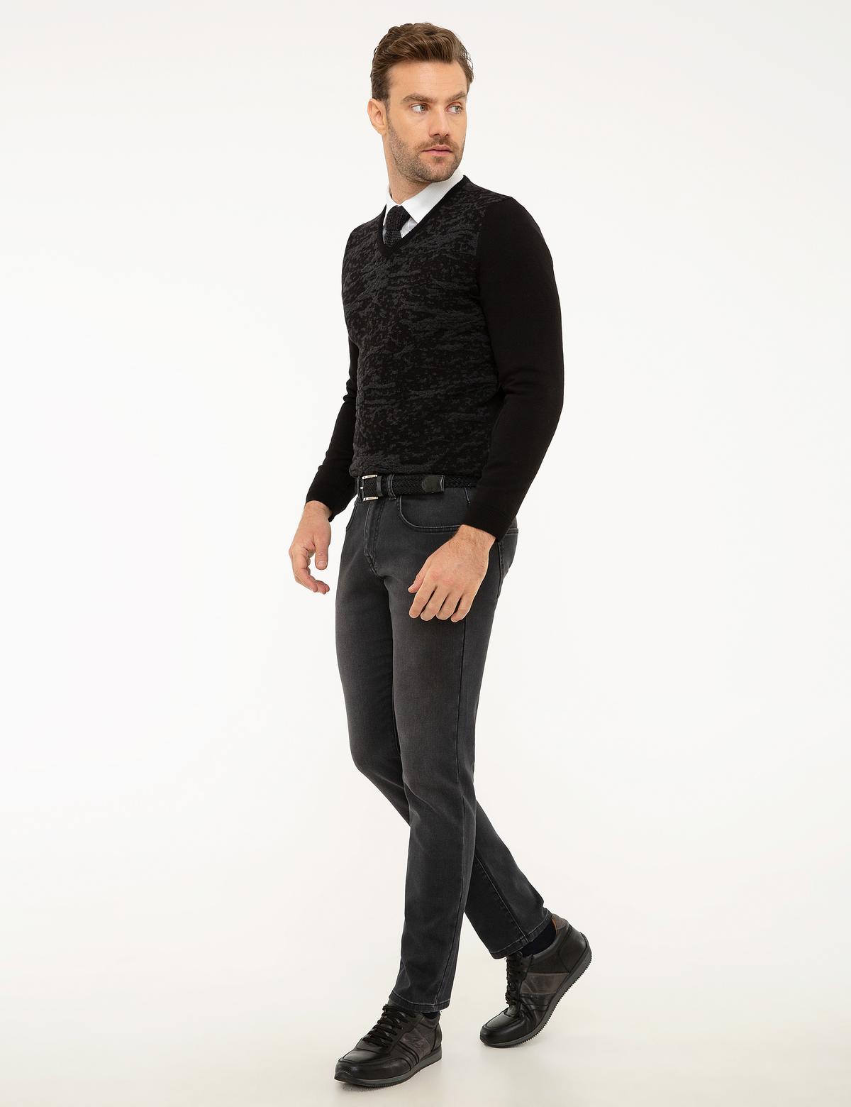 Antrasit Slim Fit Denim Pantolon - 50211227033