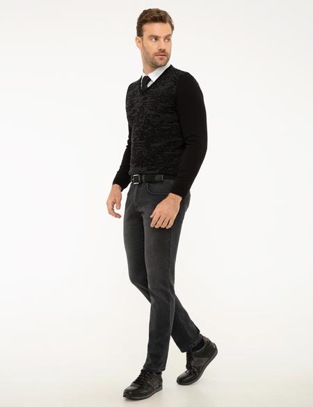 Antrasit Slim Fit Denim Pantolon - 50211227033
