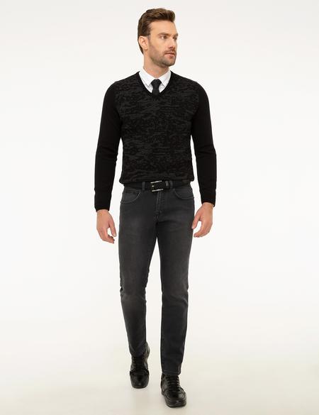 Antrasit Slim Fit Denim Pantolon - 50211227033