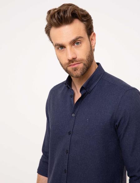 Lacivert Slim Fit Gömlek - 50211253025
