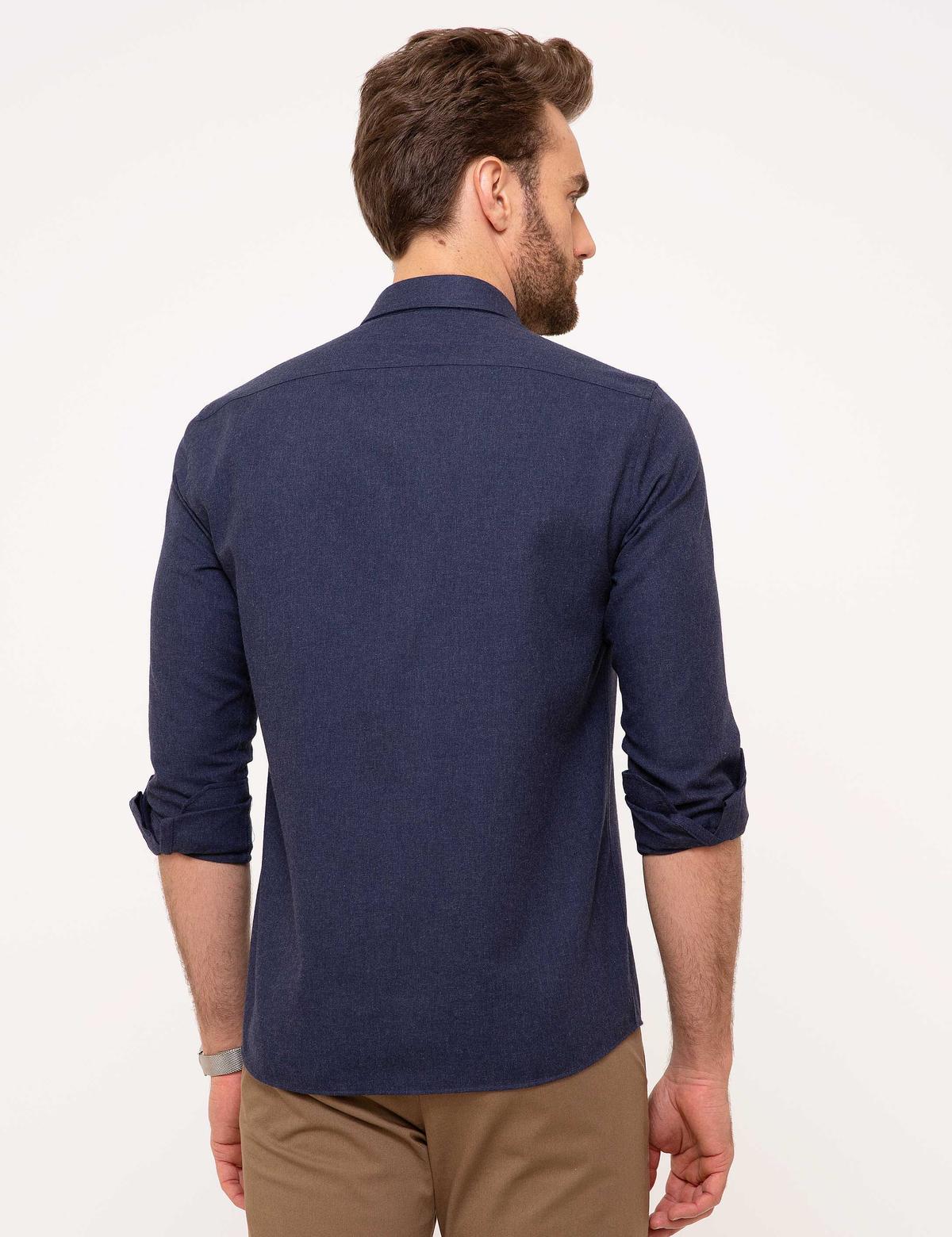 Lacivert Slim Fit Gömlek - 50211253025