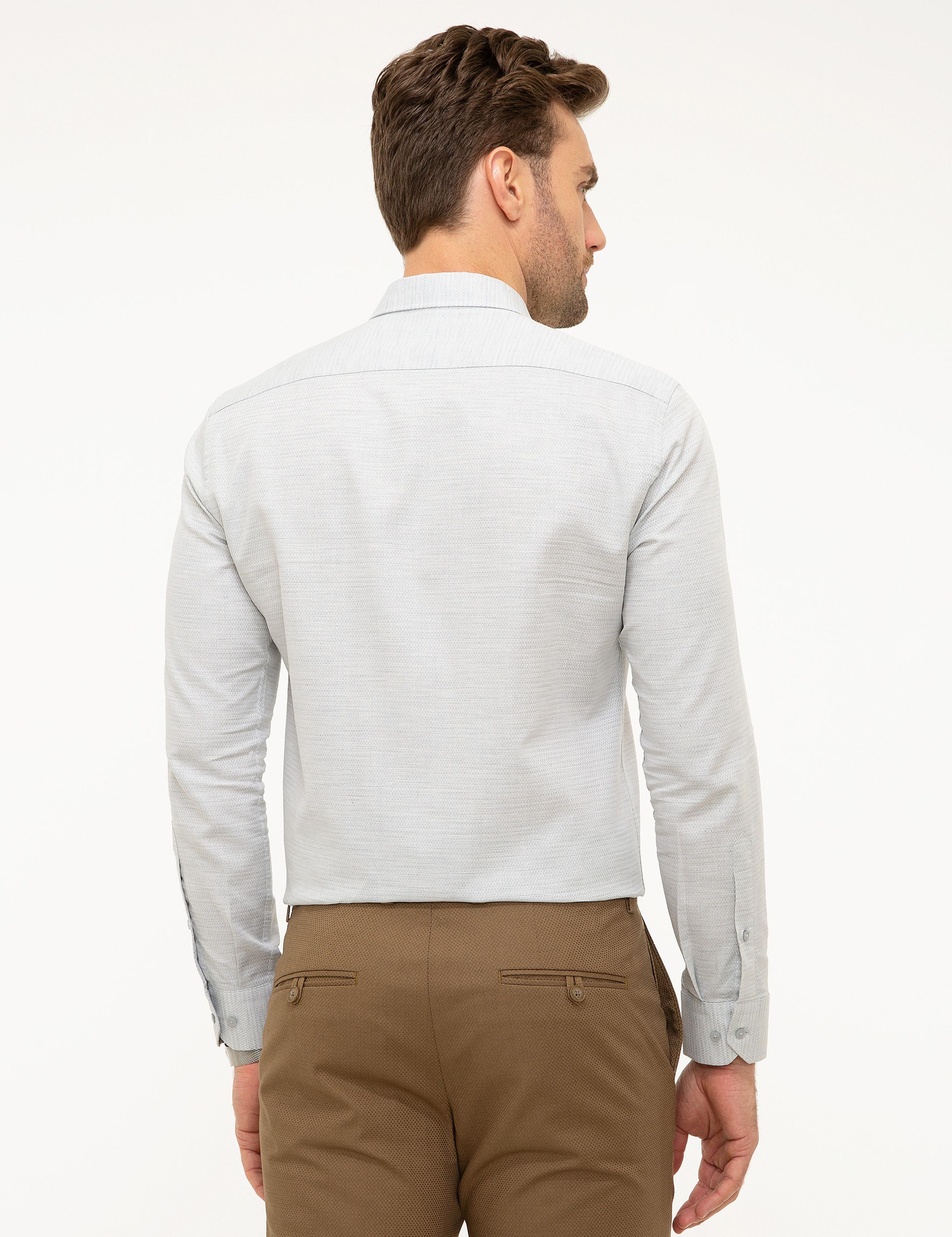 Gri Slim Fit Gömlek