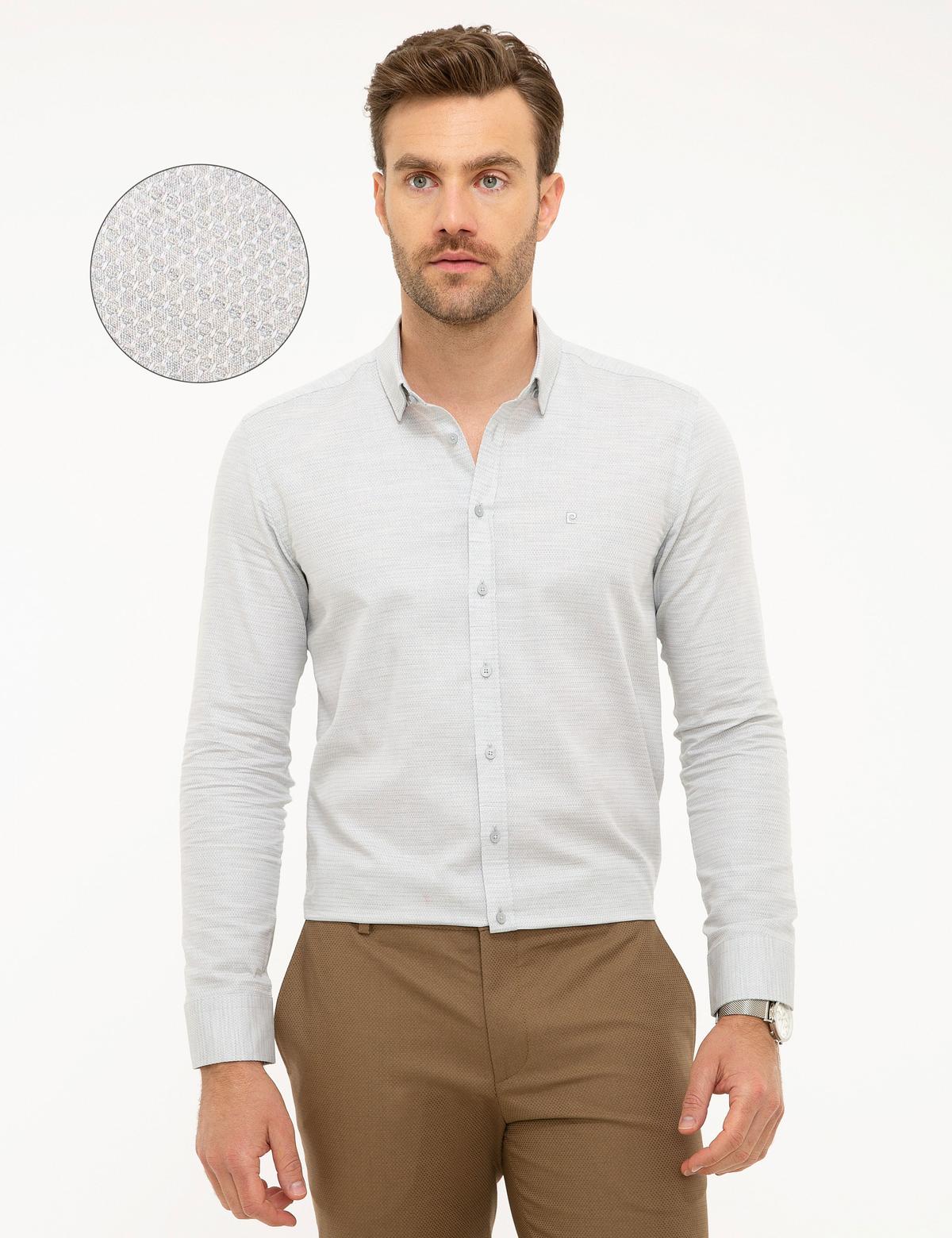 Gri Slim Fit Gömlek