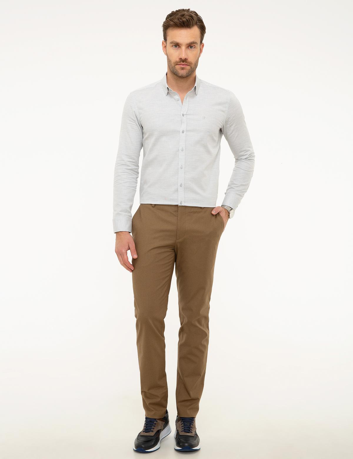 Gri Slim Fit Gömlek - 50213653003