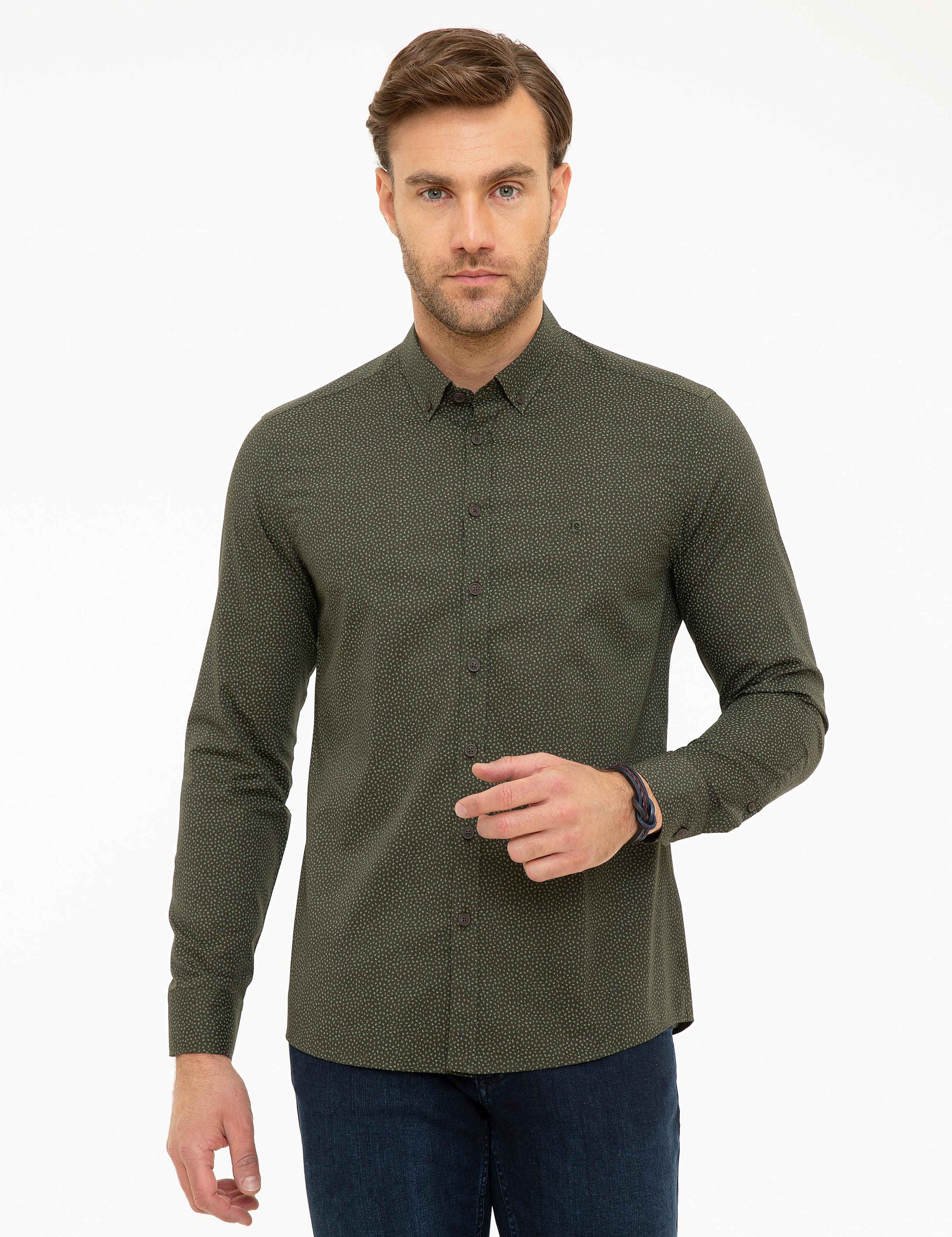 Yeşil Slim Fit Gömlek