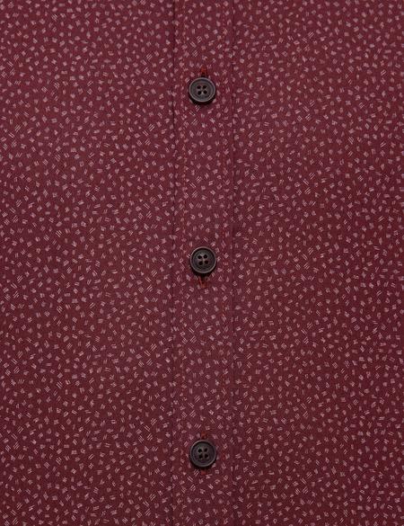 Bordo Slim Fit Uzun Kollu Gömlek - 50209527022