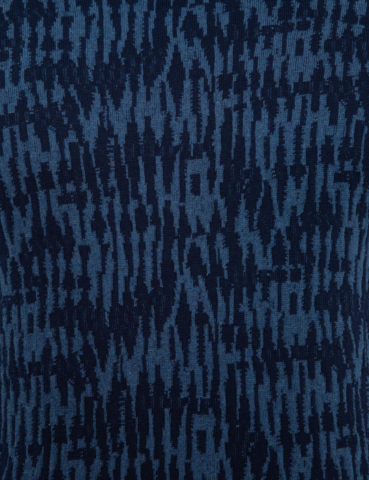 Lacivert Slim Fit Yarım Balıkçı Yaka Triko Kazak - 50209880016