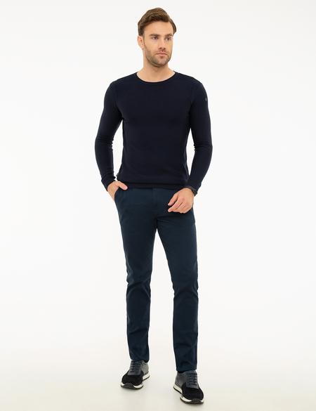 Koyu Lacivert Slim Fit Kazak - 50209939053