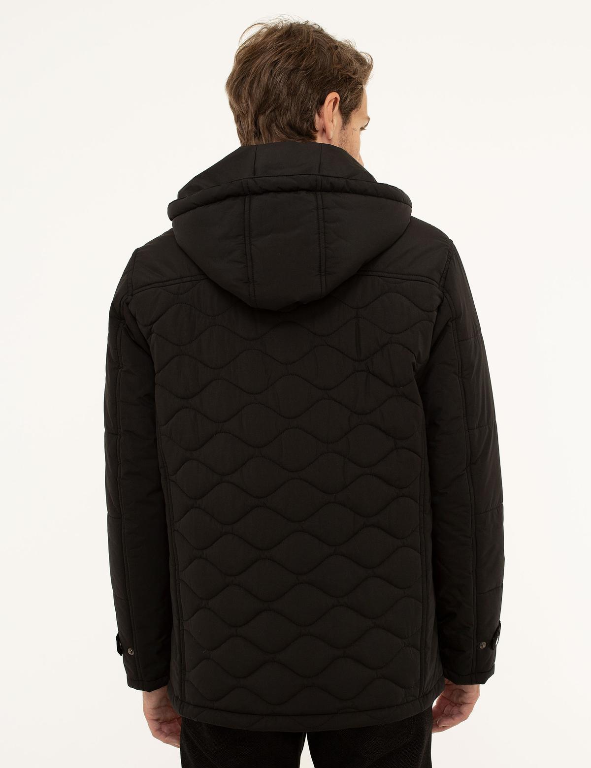 Siyah Standart Fit Kaban - 50210375014